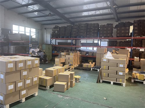 Engineering vehicle parts storage area