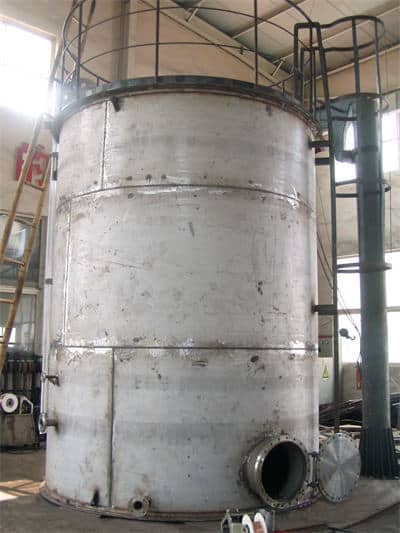 Large stainless steel tank